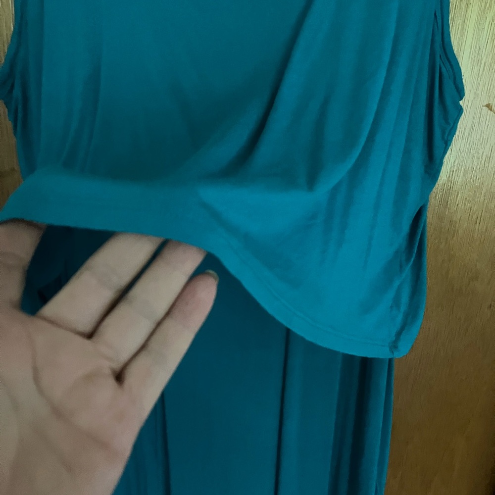 Calvin Klein XL Elegant Teal Sleeveless Dress - Picture 6 of 6